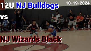 12U Basketball NJ Bulldogs vs NJ Wizards Black 10 19 2024 Game with Energy amp Atmosphere [upl. by Bobseine]