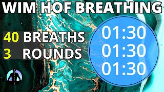 WIM HOF Guided Breathing Technique For COMPLETE BEGINNERS  3 Rounds 40 Breaths No Talking [upl. by Kennard]