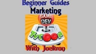 Game Dev Tycoon Beginner Guides Marketing [upl. by Oza341]