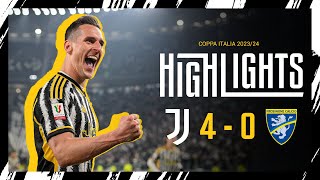 HIGHLIGHTS JUVENTUS 40 FROSINONE  MILIK HATTRICK amp YILDIZ ON THE SCORESHEET [upl. by Harimas]