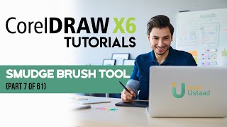 Corel Draw X6 Tutorials in UrduHindi part 7 smudge brush tool [upl. by Meehyr]