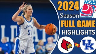 Kentucky vs Louisville  Highlights  College Womens Basketball 2024  Ncaa basketball today [upl. by Althee]