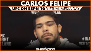 Carlos Felipe  UFC on ESPN 16 Virtual Media Day interview [upl. by Nnaarual]