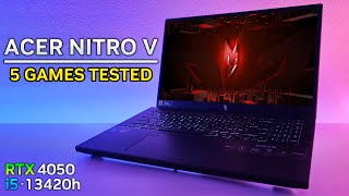 Acer Nitro V RTX 4050 5 Games 750 Budget [upl. by Teryl]