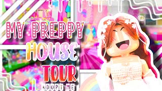 ★My PREPPY Creative Adopt Me House Tour★🌴 Queensland House Build🎀🌈 [upl. by Lorollas159]