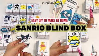 SANRIO Blind Box  Easy DIY make at home  Paper DIY ASRM [upl. by Aveline]