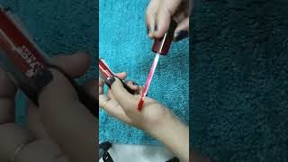 face tech matte lip Gloss lipstick Rs 275 ka bahut hi badhiya red color haishort [upl. by Callida]