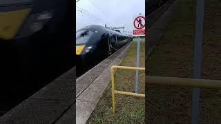 GWR 800018 amp 800011 passing Newbury Racecourse 281024 [upl. by Lledor14]