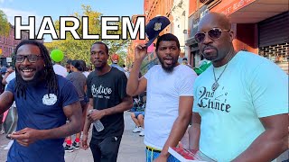 NEW YORK CITY Walking Tour 4K  HARLEM African American Day Parade [upl. by Esserac]