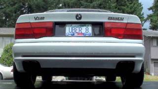 BMW V12 850i Exhaust  No Mufflers  No Resonator [upl. by Prissie865]