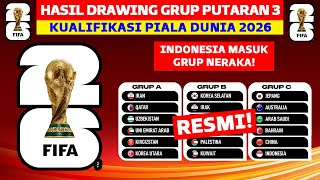 RESMI Hasil Drawing Kualifikasi Piala Dunia Putaran 3  Jadwal Kualifikasi Piala Dunia 2026 [upl. by Esiuole279]