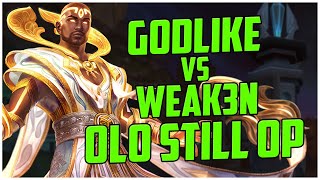 GODLIKE VS WEAK3N  OLO STILL OP RANKED SMITE S10 [upl. by Petuu]