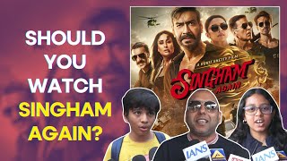 Singham Again Public Review  Ajay Devgn  Kareena Kapoor  Akshay Kumar  Ranveer Singh [upl. by Kline]