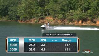 Yamaha VXR PWC 2011 Waverunner Peformance Tests  Reviews  By BoatTestcom [upl. by Kim294]