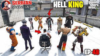 FRANKLIN FOUND HELL KING OF NEMESIS amp SERBIAN DANCING LADY WITH DEVIL BOSS IN GTA 5 SHINCHAN amp CHOP [upl. by Gillie716]