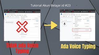 SOLUSI MEMUNCULKAN VOICE TYPING DI GOOGLE DOCS [upl. by Dehnel]