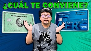 TARJETA GREEN CARD VS AZUL AEROMÉXICO DE AMERICAN EXPRESS ¿Cuál es Mejor y Porque te Conviene [upl. by Nomannic384]