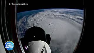 Timelapse video shows Hurricane Milton as seen from space [upl. by Aicilegna189]