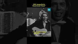 Jacques Brel et Marcel Azzola quotVesoulquot 🎶 INA shorts [upl. by Giffie]