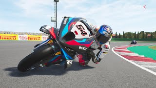 TOPRAK RAZGATLIOGLU BMW WSBK  WSBK misano world circuit marco simoncelli  SBK 24 GAMEPLAY REPLAY [upl. by Annoyt]