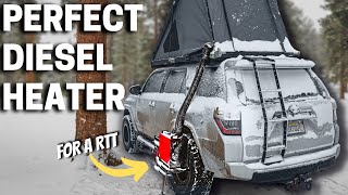 BEST Diesel Heater SetUp for Winter Camping  Vevor Tools [upl. by Ahsenet]