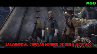 🐎SAVAMOS AL CAPITAN MONROE DE SER EJECUTADO🫡  58  RED DEAD REDEMPTION 2 [upl. by Ilrak]