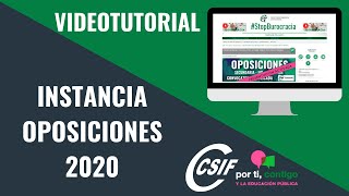 💚💚💚 Oposiciones Secundaria Andalucía 2020 Cómo rellenar la instancia y los destinos [upl. by Norat]