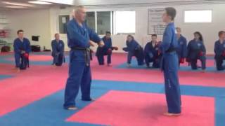 EKKA Selfdefence 9 Master Mick Blackwell Teaching EKKA Karate [upl. by Ettedanreb150]