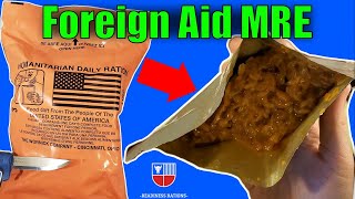 American HDR Humanitarian Daily Ration Foreign Aid MRE Review  2013 Meal Ready To Eat Taste Test [upl. by Woodberry]