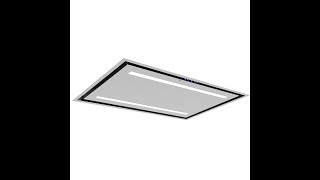 Luxair Celux Ceiling Cooker Hood  Stainless Steel Black and White [upl. by Singleton]