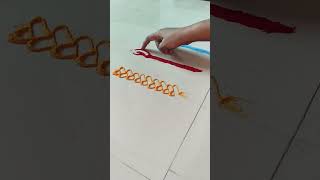 beautiful border rangoli designsरांगोळी shorts ytshorts [upl. by Accem500]