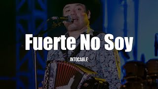 Intocable  Fuerte No Soy LETRA [upl. by Korfonta]