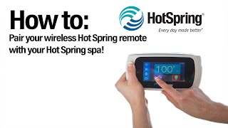 How to pair your Hot Spring Remote to your Hot Spring Spa [upl. by Edlun]