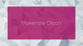 Makenzie Olson  appearance [upl. by Merrill753]