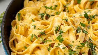 How To Make The Creamiest Fettuccine Alfredo Youll Ever Eat  Delish Insanely Easy [upl. by Rramo]