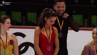 2024 Nebelhorn Trophy Ice Dance medal ceremony [upl. by Romine]