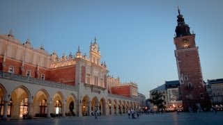 Rynek Główny Krakows Main Square Poland [upl. by Anerys]