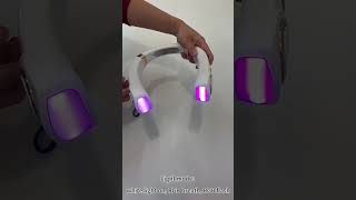 Rechargeable Neck Fan With Light Video [upl. by Lehplar]