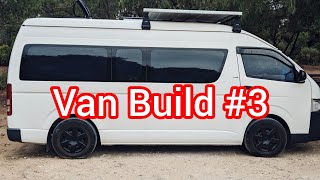 Toyota Hiace Campervan conversion part 3 roof fan installation [upl. by Anilemrac]