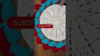 Wonderful crochet thalpos doily mandala Lokricha Thalirumal puja thali punjabisong youtubeshorts [upl. by Ogait127]