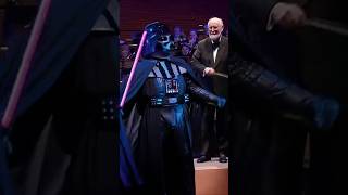 johnwilliams and darthvader on stage for the imperial march 🔥 starwarsfan [upl. by Htiduy]