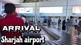 Sharjah international airport  arrival  walking vlog  w world [upl. by Sherburn299]