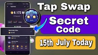 Watch Daily Video  14 amp 15 July Tapswap Code Today  Cryptocurrency worldwide news  1st Video Code [upl. by Staffan]