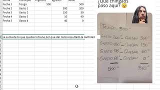 Ejercicio de Ingresos Egresos en Excel [upl. by Llerrod]