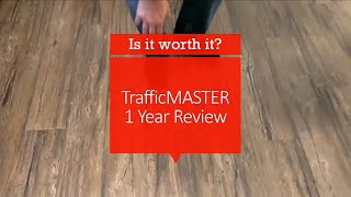 TrafficMASTER Vinyl Peel and Stick Flooring 1 Year Review [upl. by Rodmur115]