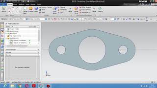 Siemens NX 9 Örnek Çizim Parça Modelleme [upl. by Pond]