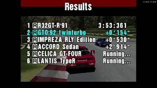 RGTO92 Twin Turbo vs GT World Cup Gran Turismo 1 [upl. by Latsyrcal]