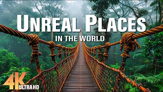 Exploring UNREAL PLACES in The World  Green AMBIENCE DOLBY VISION 4K ULTRA HD 60 FPS [upl. by Hawger533]