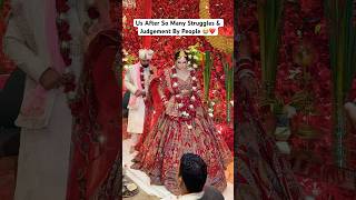 We Did It Moment 😭❤️ Must Watch Video ❤️ wedding shaadi emotional rajatswati couplegoals [upl. by Paul]