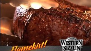 Western Sizzlin Flamekist Commercial [upl. by Lilllie654]